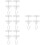 16Sets White Iron Ceiling Hooks Durable Plant Hangers for Home Use 8