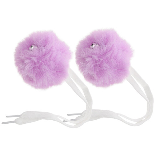 8Pièces Boules Fluffy Violet Pour Roller Accessoires Enfant 1