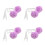 8Pièces Boules Fluffy Violet Pour Roller Accessoires Enfant 3