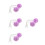 8Pièces Boules Fluffy Violet Pour Roller Accessoires Enfant 6