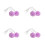 8Pièces Boules Fluffy Violet Pour Roller Accessoires Enfant 7