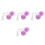 8Pièces Boules Fluffy Violet Pour Roller Accessoires Enfant 8