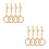 8Ensembles Fermoirs De Bracelet Collier En Acier Inoxydable 10