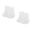 2Paires Mini Peluche Blanches Habillage Chic 7
