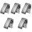 5Pièces Accessoire Poisson Inox À Prise Sûre Couleur Argent 4