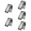 5Pièces Accessoire Poisson Inox À Prise Sûre Couleur Argent 11