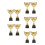 10Pièces Trophées Or Décor Compétition Remise Prix Étudiants 6