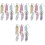 4Ensembles Marque-Pages Artisanaux DIY Forme Plume Décoratif 2
