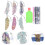 4Ensembles Marque-Pages Artisanaux DIY Forme Plume Décoratif 9
