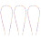 3Pièces Lanière Lunettes Durable Silicone Métal 5