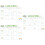 3Pièces Calendrier Menu Effaçable PVC Pour 8
