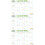 3Pièces Calendrier Menu Effaçable PVC Pour 9