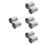 8Pièces Terminaisons Rampe Escalier Acier Inoxydable Élégantes Argent 9