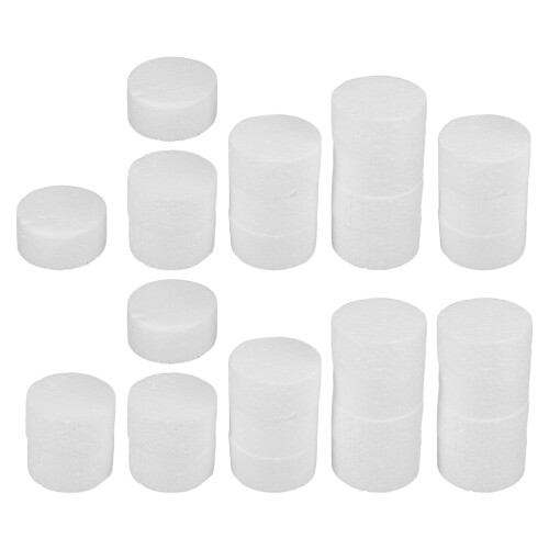 150Pièces Disques De Mousse Blanche Pour Décoration Gâteaux Art DIY 2