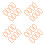 32Pièces Courroies Oranges Pour Machine À 6