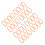 32Pièces Courroies Oranges Pour Machine À 8