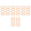 32Pièces Courroies Oranges Pour Machine À 9