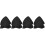 8Pièces Housses De En Nylon Noir Protecteur Durable Pour 5