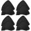 8Pièces Housses De En Nylon Noir Protecteur Durable Pour 6