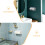 2Pcs Adhesive Garbage Bag Storage Box PP Wall Mounted Assorted Colors 8