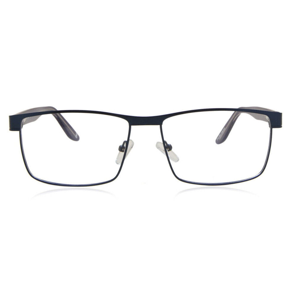 Smartbuy Collection Full Rim Rectangle Matte Blue Mahina 882A Men Eyeglasses