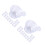 600Pcs Ergonomic Clear Plastic Urine Cups for Pregnancy and Lab Sample 6