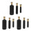 9Pcs Rubber Drain Bladder Kit for Powerful Sewer and Sink Unclogging 8