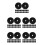 100Pcs Black Reusable Non-Woven Tree Mulch Ring Root Protection Mat 8
