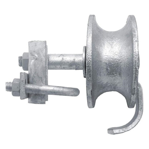 Chain Rolling GATE Track Wheel : to 2" Gate Frame & 1-5/8" Track Pipe