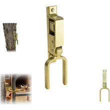 Heavy-Duty Instant Locking Gate Latch – One-Hand Auto Spring Lock, Rust-Resistant Steel, Easy Install on Wood/Metal/Pipe Gates | Compatible with