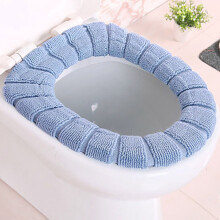 Housse de siège de toilette d'hiver douce, lavable et confortable