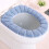 Housse de siège de toilette d'hiver douce, lavable et confortable 1