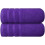 Conjunto de 2 toalhas de banho 100% algodão penteado (68,5 x 137 cm) 4