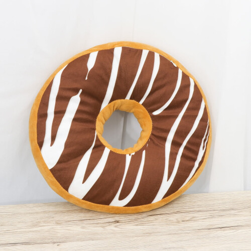 Donutförmiges Plüschkissen mit PP-Baumwollfüllung