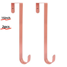 Support de couronne en métal à suspendre à la porte, 38 cm (15 pouces), lot de 2