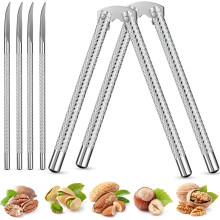 Ensemble de 6 casse-noix en acier inoxydable