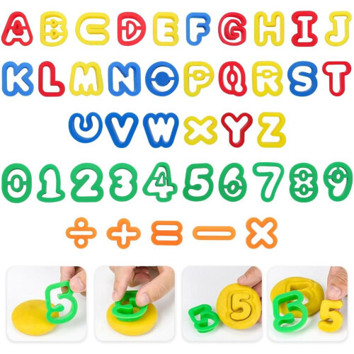 Polymer Clay Ausstechformen Alphabet Set 41-teilig 2
