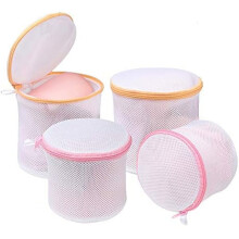 Waszakken van mesh voor delicate was – 4 stuks (15x15 cm + 18x18 cm)