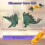 Dinosaurier-Maiskolbenhalter, wiederverwendbar, 2er-Pack 3