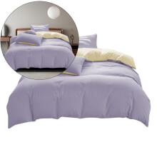 Set de cearșafuri Yoloke King Size, culoare uni, 4 piese