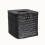 Boîte à mouchoirs tissée carrée noire 4