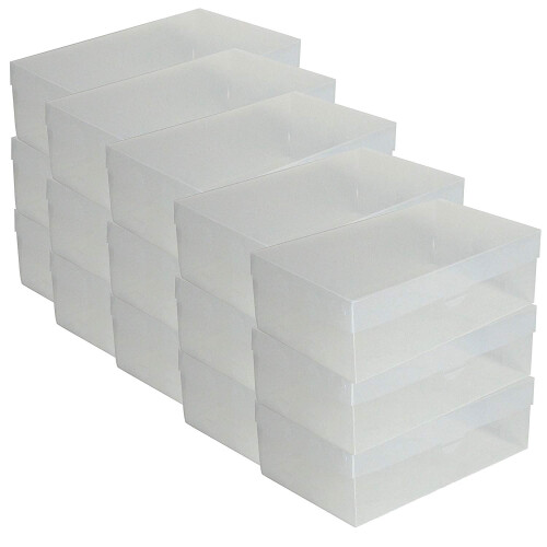 Creative Clear Shoes Storage Box Stackable Rectangle Shoes Organizer Box for Closet Hard Plastic Shoe Boxes Shoe Hol 2