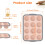 Silikone muffinform, 12 kopper, foldbar med metalramme 2