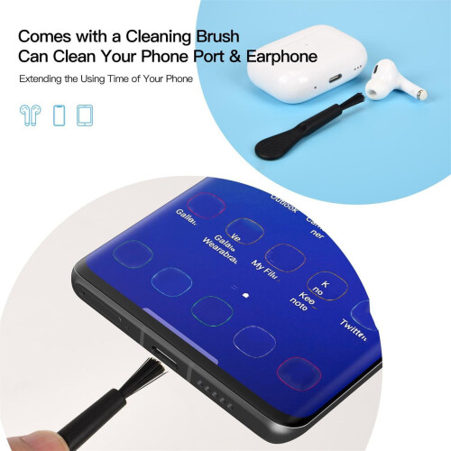 USB-C cleaning tool set with rope and brush 1