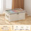 Contenitore pieghevole in misto lino beige, 9 litri 6