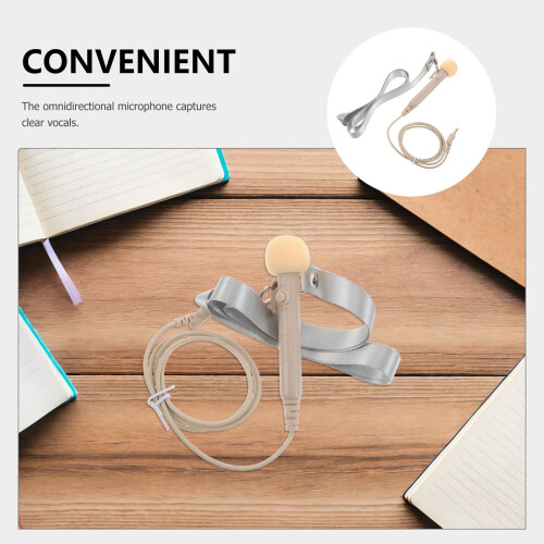 Wired Beige Handheld Microphone Ideal for Classroom Teachers and Presentation Use 1