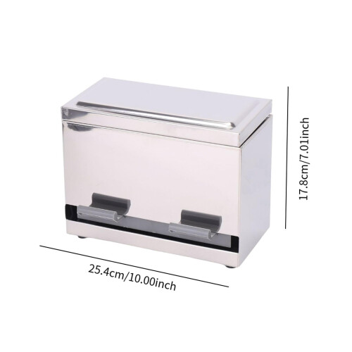 Blyantdispenser i rustfrit stål med støvtæt låg, 200 1