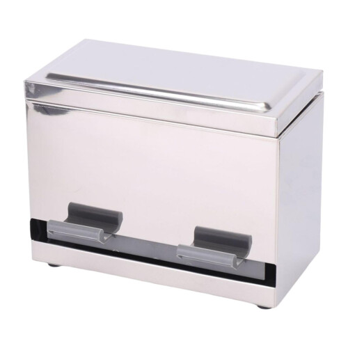 Blyantdispenser i rustfrit stål med støvtæt låg, 200 2