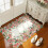 Tapis lavable à motif camélia 90 x 150 cm 2