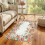 Tapis lavable à motif camélia 90 x 150 cm 3